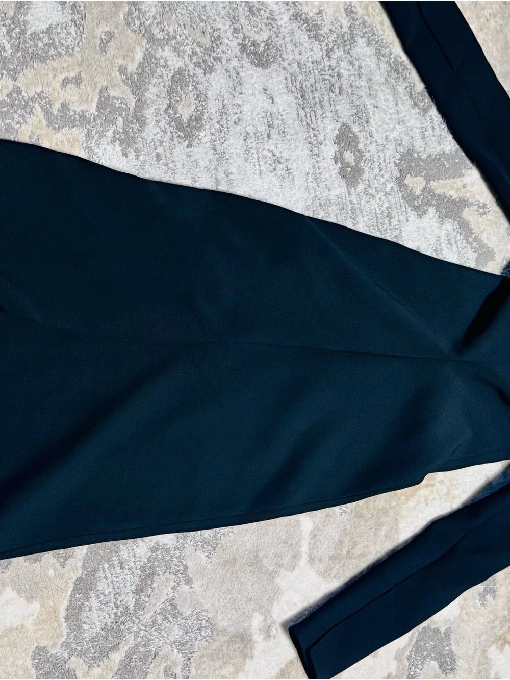 Proenza Schouler Black Long Sleeve Off-Shoulder Midi Dress - Picture 5 of 6